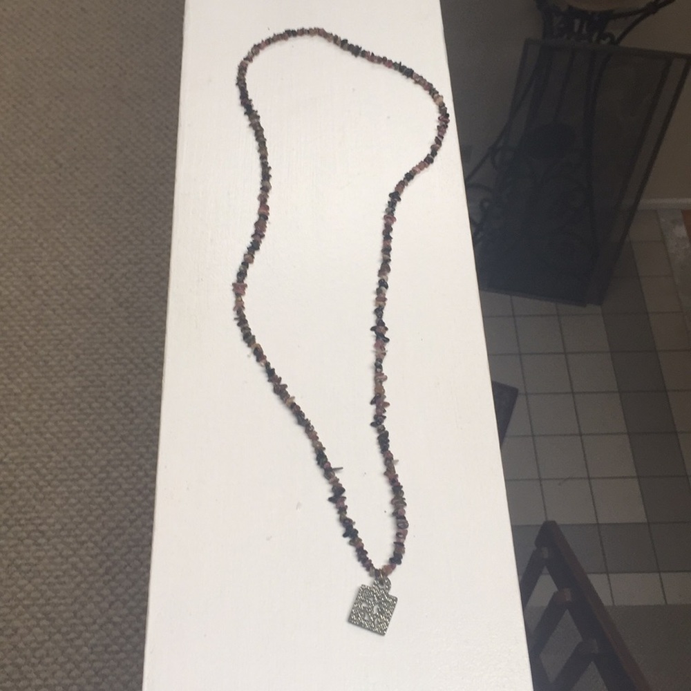 Precious stone necklace
